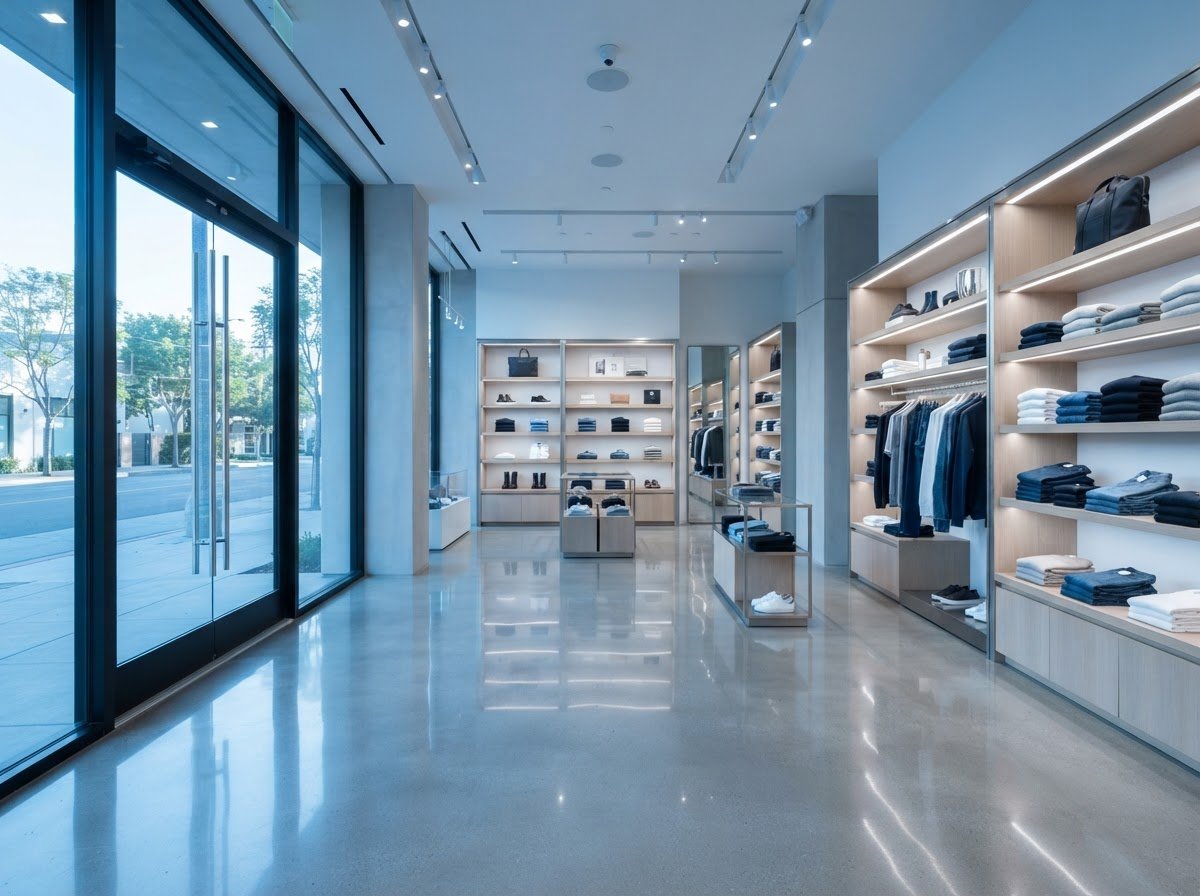 Retail storefront cleaning
